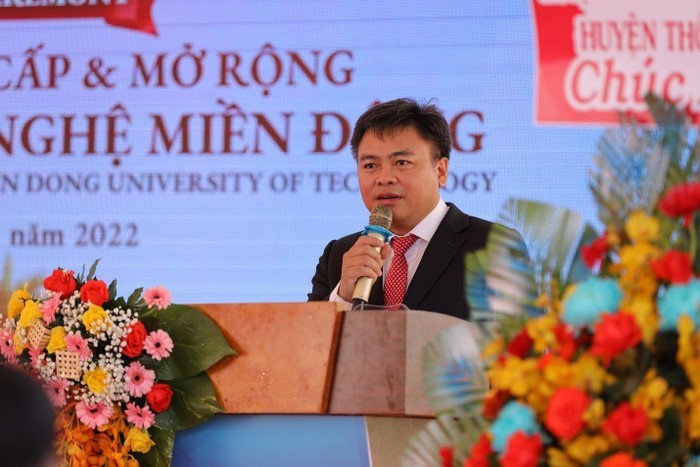 Phó Giáo sư Phạm Văn Song - Hiệu trưởng Trường Đại học Công nghệ Miền Đông. Ảnh: TG